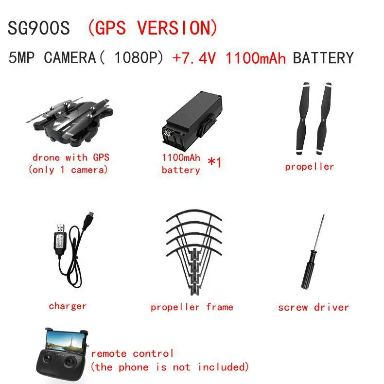Gps RC Дроны с HD камерой 1080p FPV RC Квадрокоптер двойная камера Дрон автоматический вертолет Летающий Дрон SG900 вертолет - Цвет: version 10