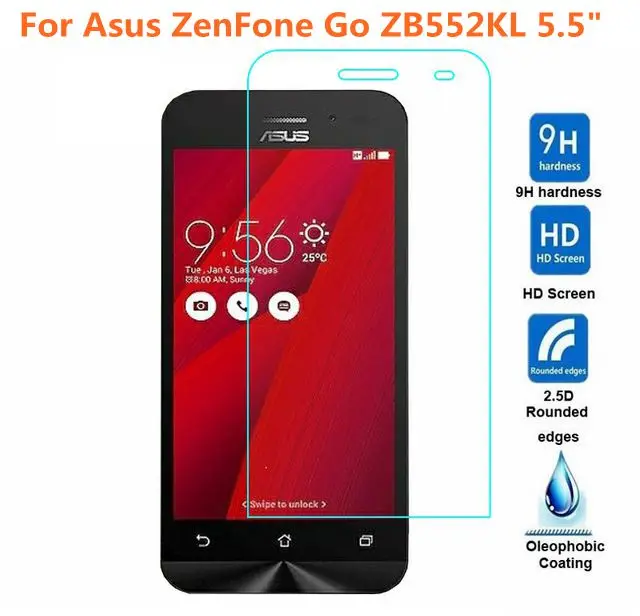 2.5D Закаленное стекло для Asus ZenFone Go ZB552KL Высококачественная защитная пленка