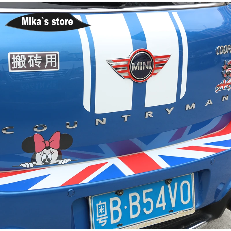 3D металлическая дверь багажника для Mini cooper R56 R60 Countryman хромированная эмблема скрипт наклейка s кантри мен F60 DIY Наклейка на багажник наклейка