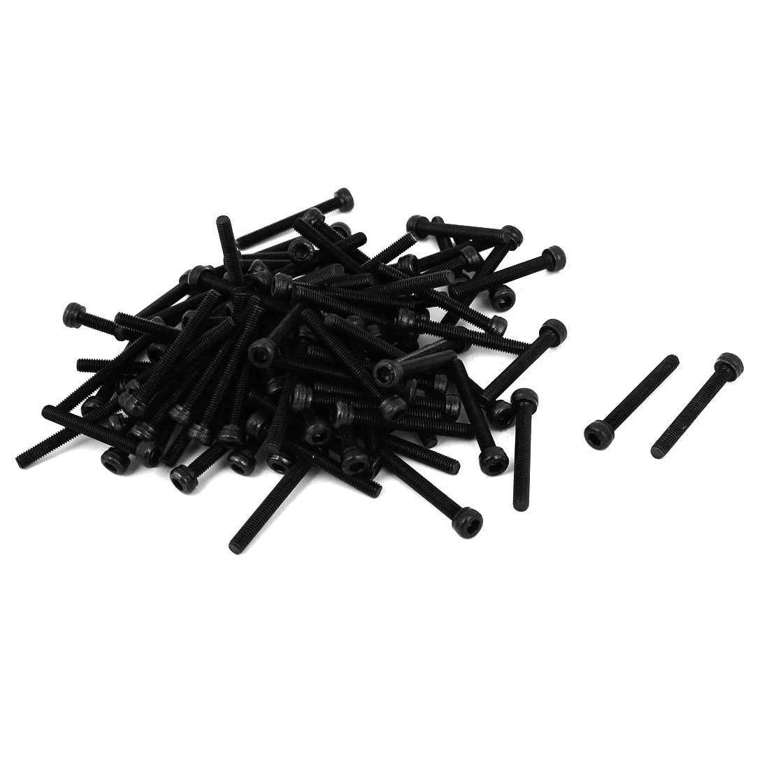 

M3 x 25 Hex Bolt Socket Head Cap Machine Screws Black 100 Pcs