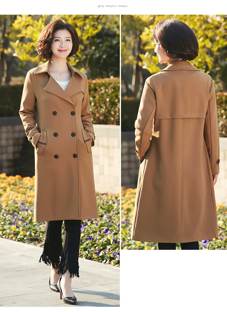 Новинка г. весенние женские Тренч средней длины одноцветное Цвет Длинная ветровка осень плюс размеры Досуг женская верхняя одежда A1180