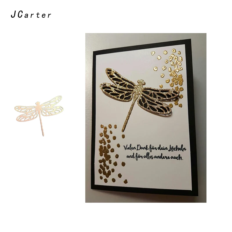 

JC 2019 Metal Cutting Dies Craft Cut Die Stencil Dragonfly Shape Scrapbook DIY Handmade Album Paper Cards Decor Dies New Arrival
