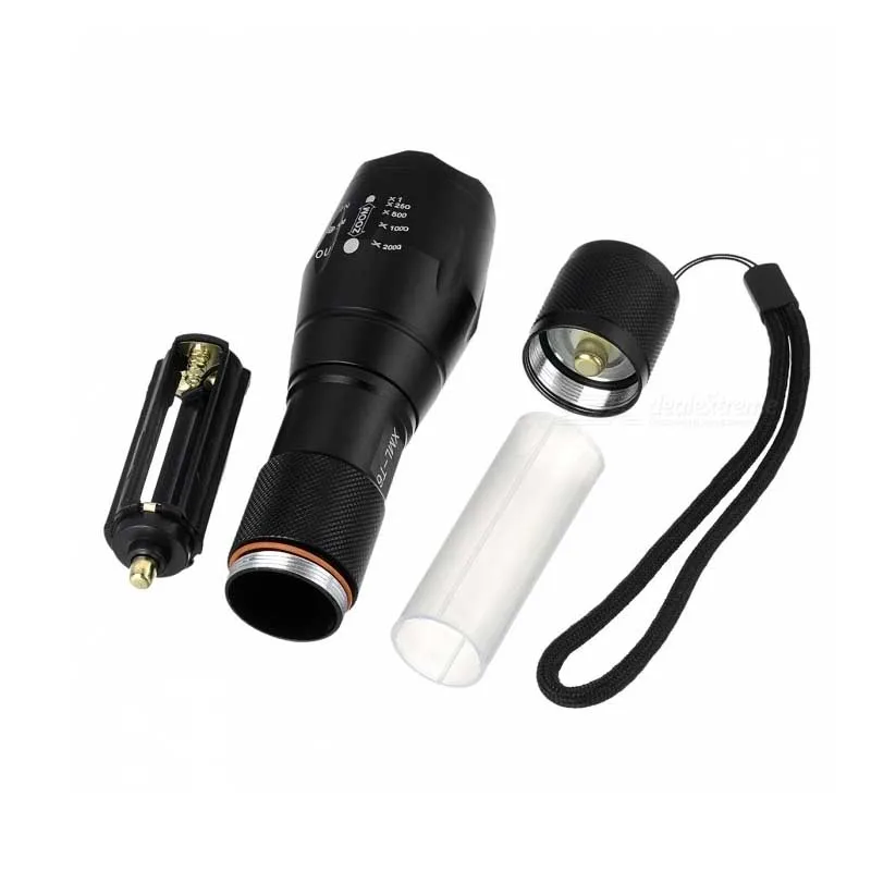 UltraFire XML-T6 3800lm 5-mode zoom тактический фонарь Портативный 18650 бликовый фонарик luz flash Light(3+ 1) светодиодный