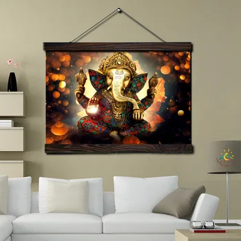 Tableau Ganesh coloré
