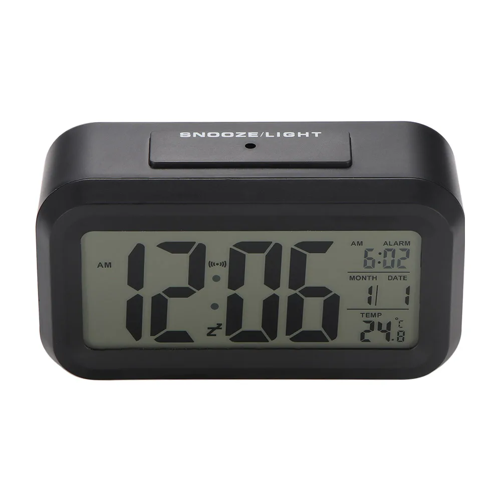 Details about   LED Digital Alarm Clock Time Temperature Thermometer Calendar Backlight Snooze 
