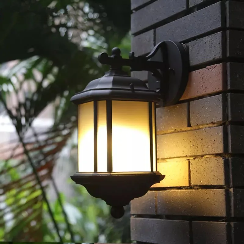 

HAWBERRY LED Outdoor American Lawn Garden Villa Park Square Retro Street Courtyard Wall Waterproof European Style Street Light