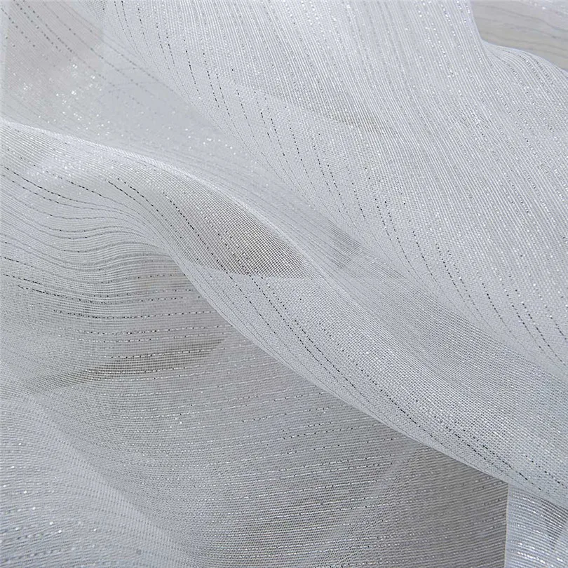 Curtain Window Valance Luxury White Diamond Sheer Embroidered Waterfall Window Valance Tassel Trim 2019 new #3M13 (4)