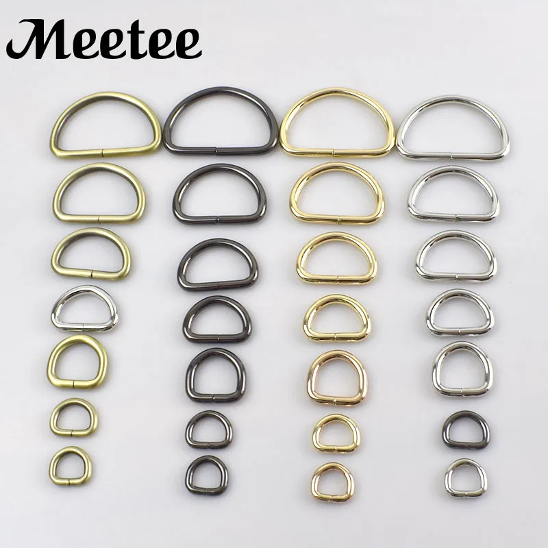 10/20pcs 16mm Metal Zipper Decoration End Clips Stopper Screws Handbag Straps Tail Clasp Cord Lock DIY Hardware Accessories