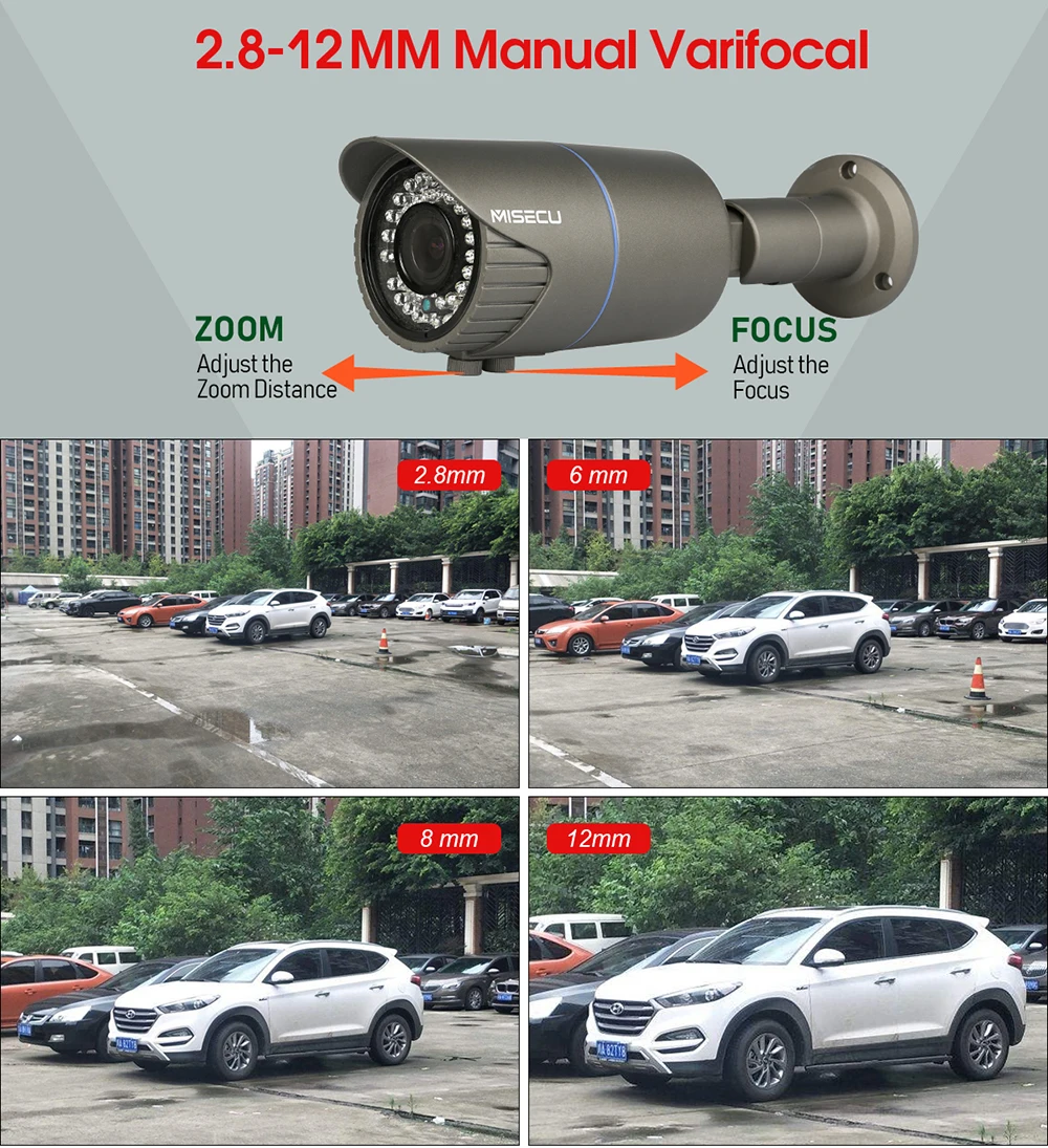 MISECU H.265 16CH POE 48V NVR комплект с 16 шт 4MP POE камера 2,8-12 мм варифокальный объектив система видеонаблюдения облачная поддержка ПК и мобильного просмотра