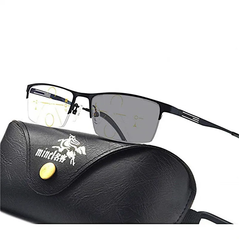 MINCL/Фотохроматические прогрессивные многофокусные очки для чтения для мужчин, регулируемые очки для чтения UV400 FML