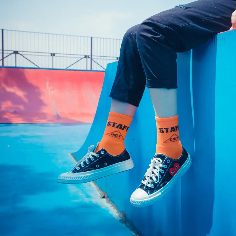 Оригинальные носки с надписью ulzzang, носки для скейтборда, носки в стиле хип-хоп, носки ins super fire, фиолетовые носки для мужчин и женщин