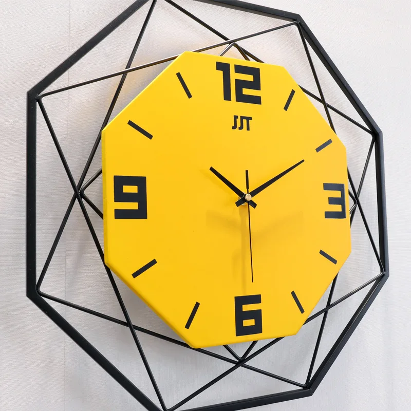 Скандинавские минималистичные креативные настенные часы для гостиной бесшумные часы Современные домашние часы Модные металлические декоративные кварцевые часы горячая распродажа