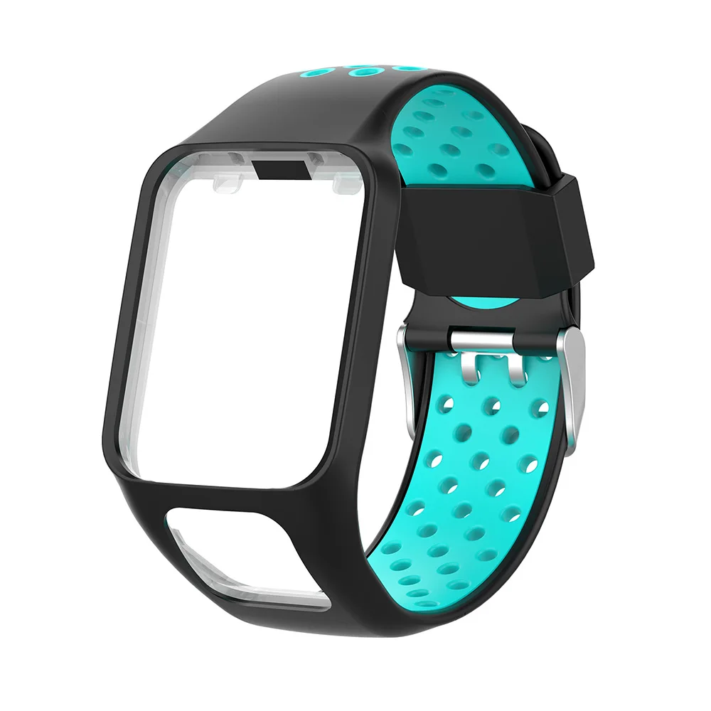 

For TomTom Runner 2 3 Spark 3 Replacement Silicone Band Strap Breathable Band Sport Watch Accessories