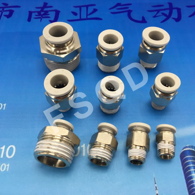 PC10 01 02 03 AirTAC прямой резьбовой соединитель. Соединитель имеет запасные