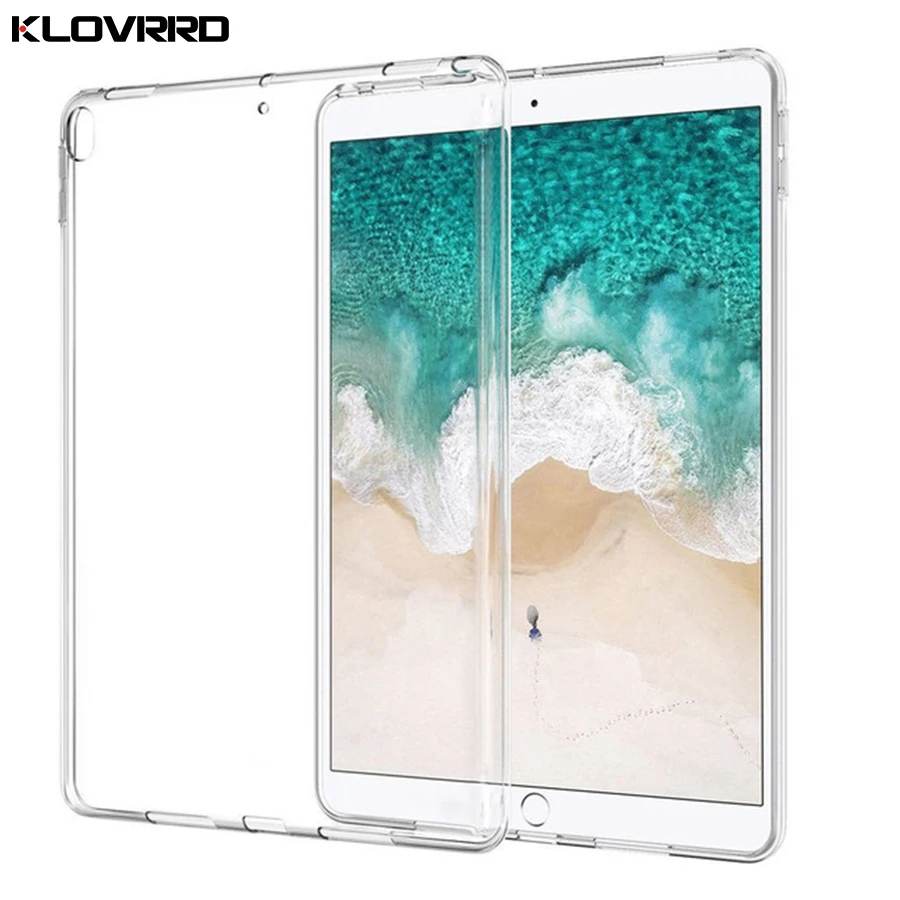 

Phone case For Apple Pad 9.7" Inch 2018 Back Soft TPU Protective Cover Silicone Tablet Clear Case For New Pad Anti-knock
