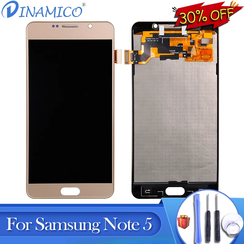 

Dinamico Promotion For Samsung Galaxy Note 5 lcd Touch Screen Assembly Digitizer Assembly N920 Lcd N920F N920T N920A Display