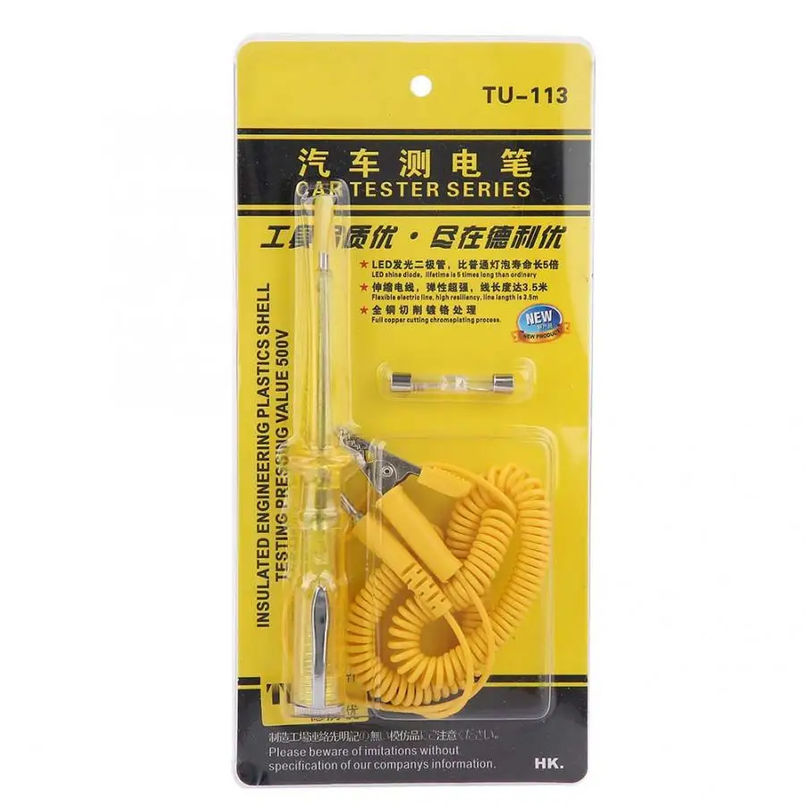 

Wire Tracker 6V-12V-24V Circuit Tester Car Automotive Electrical Probe Light Voltage Test Pen Circuit Breaker Finder