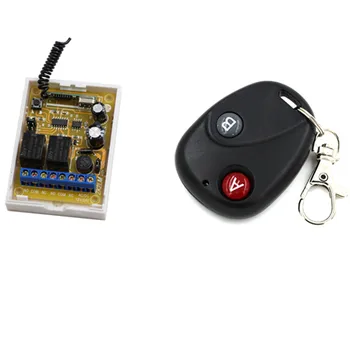 

DC12V DC24V Adjustable 10A Relay 2CH Receiver & Cover + Wireless Remote Control Switches 2Keys Transmitter ON OFF Smart Switch