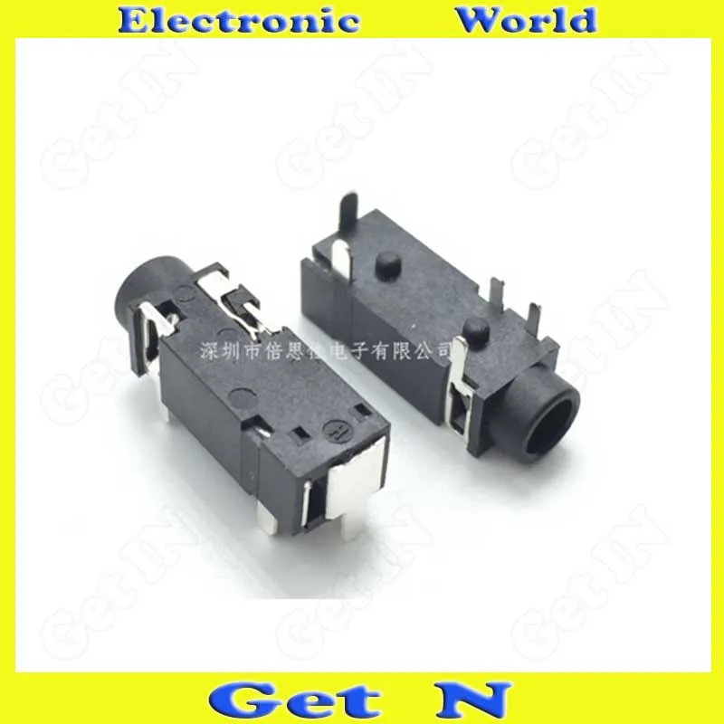 500pcs PJ 328A 5 DIP Straight Pins 3 5MM Earphone Headphone Connectors Socket PJ 328A