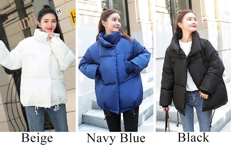 Корейский стиль Для женщин зимняя куртка 2019 Стенд воротник модель пуговицы хлопок мягкий женский пальто верхняя одежда короткая теплая