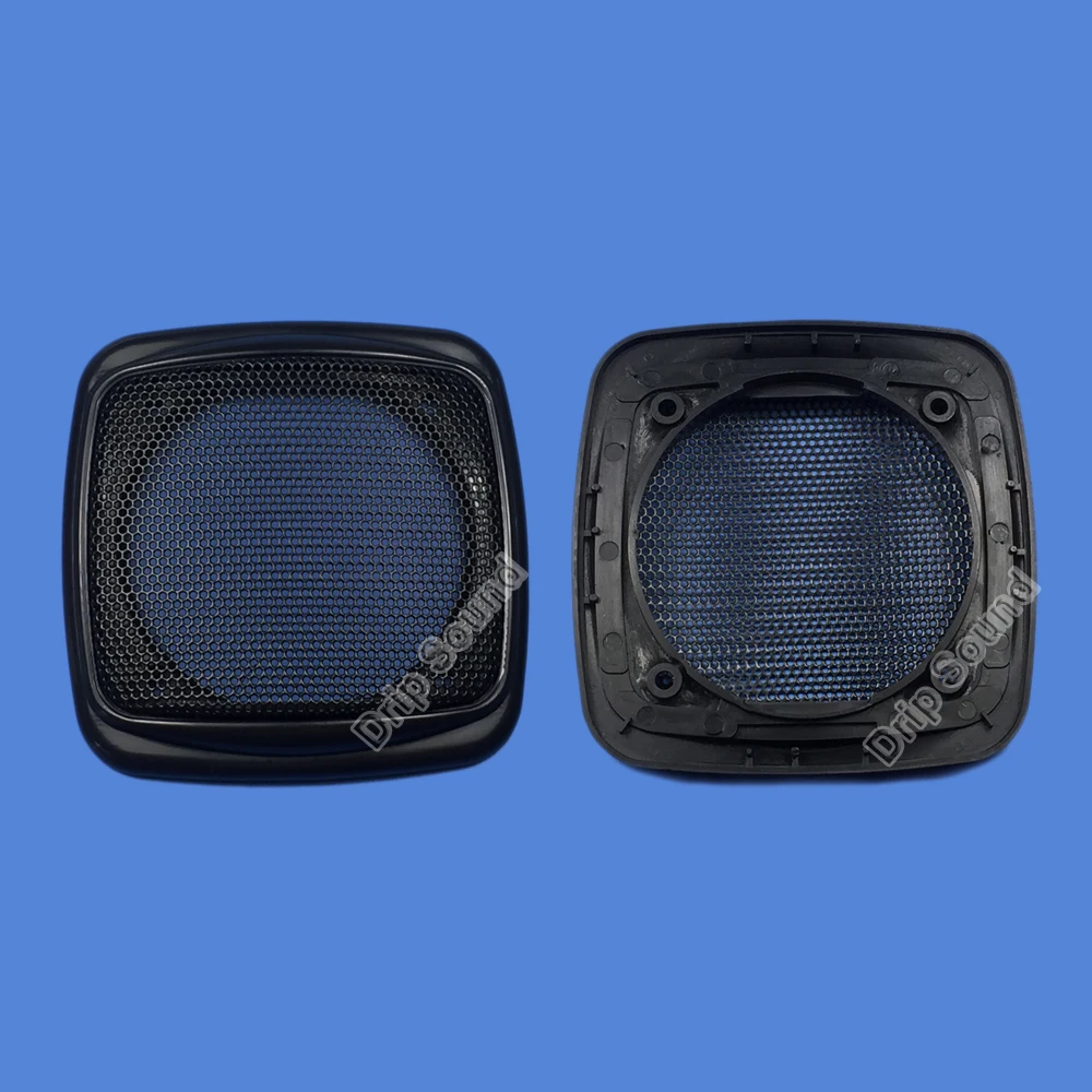

For 3" inch Car Audio Speaker Conversion Net Cover Decorative Circle Metal Mesh Grille Protection 99x99mm #Black+Black