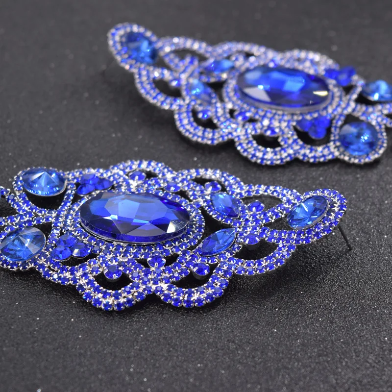 Bridal earrings sapphire (6)