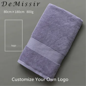 

DeMissir OEM Custom Logo Beauty Salon Towel Egyptain Cotton Bath Face Hand Towels Skirt Robes Hotel Grey White Bath Towels