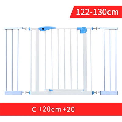 65-130 см Детская безопасность забор двери Детские лестничные перила изоляция двери бар pet забор без ударов - Цвет: 122- 130 cm