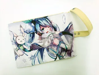 

Anime Hatsune Miku Stationery Convenient Storage bag Zatsune Miku Students Canvas stationery