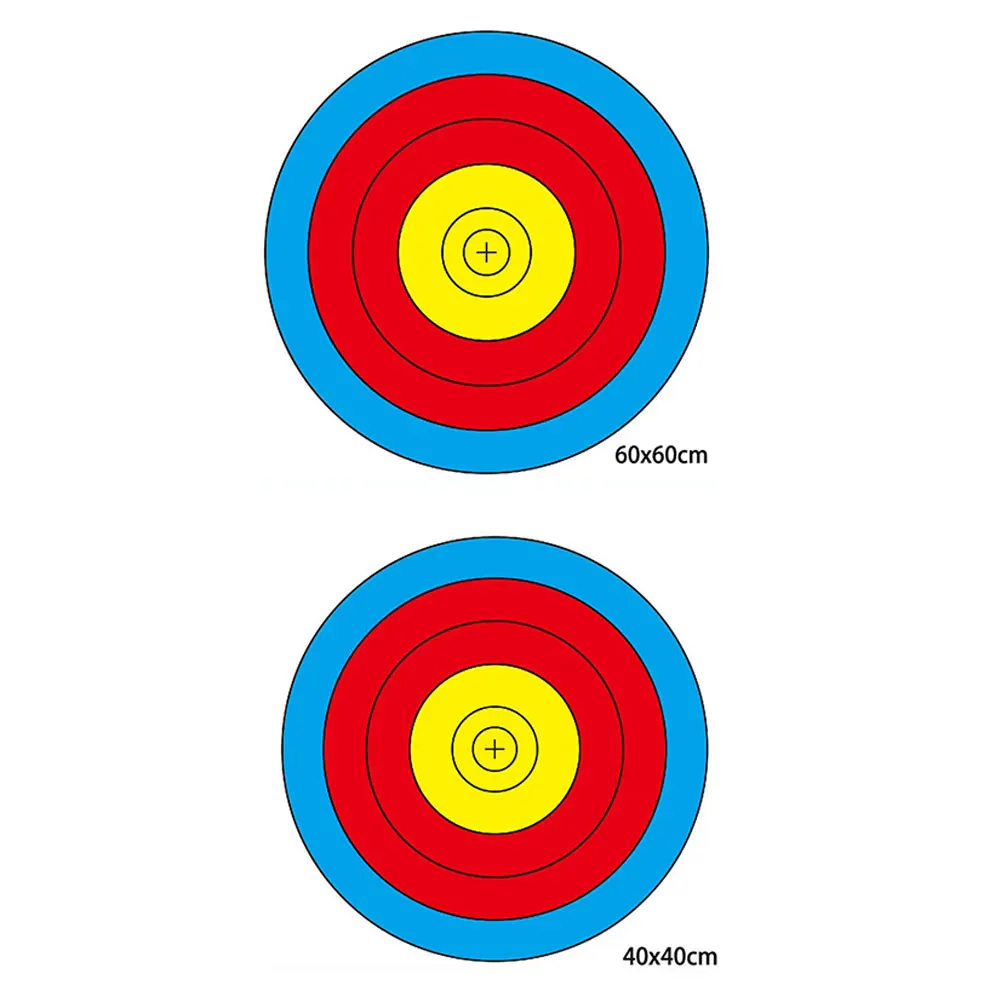 Мишени для стрельбы из лука 60*60 см прочные банты арбалеты стрельба бумага для мишени полное кольцо профессиональный красочный Начинающий Спорт на открытом воздухе
