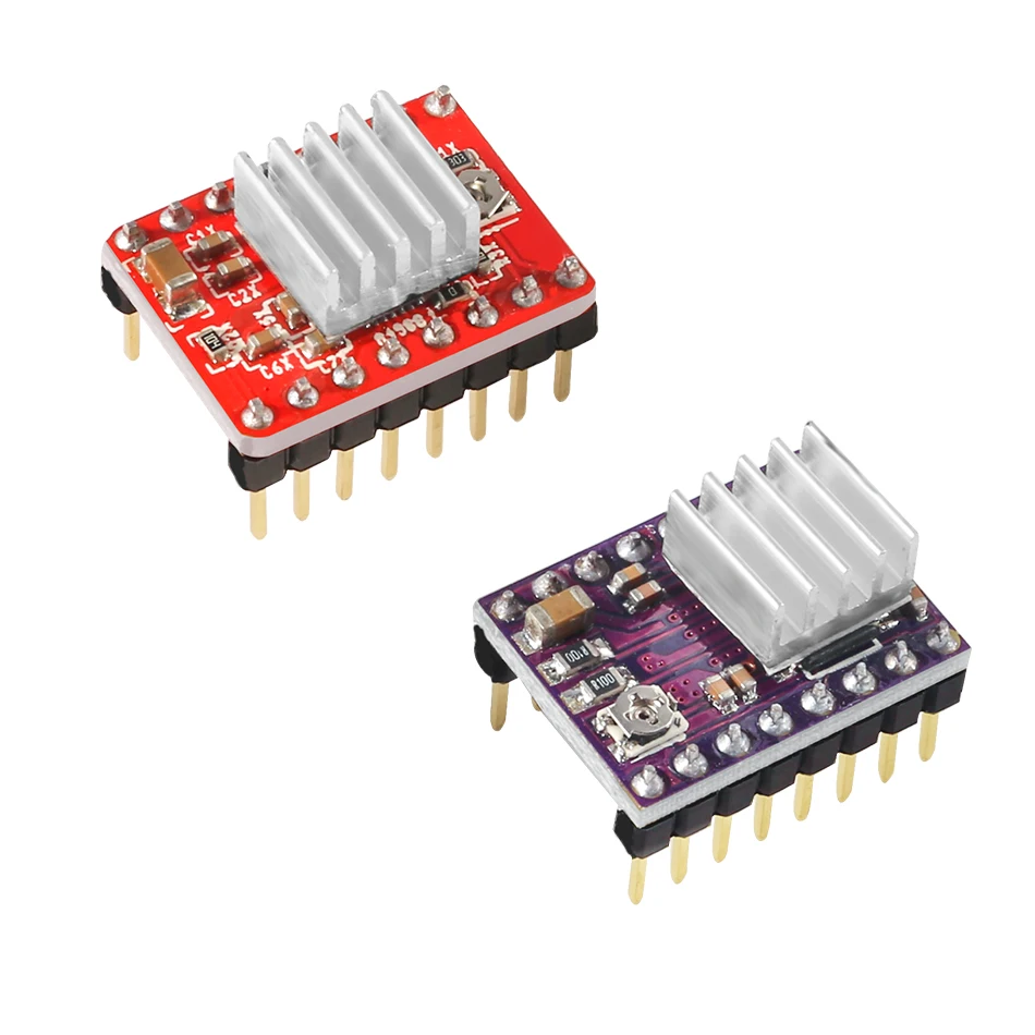 

4pcs A4988 DRV8825 Stepper Motor Driver With Heat sink 3D Printer Parts StepStick Carrier Reprap RAMPS 1.4 1.5 1.6