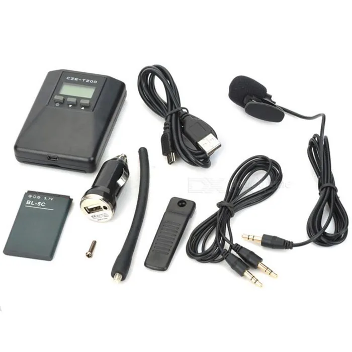 

CZE-T200 F M transmitter car wireless teaching machine square dance transmitter MP3 audio transmission