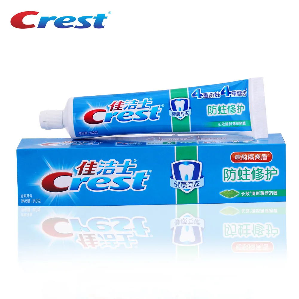 

Crest White Herbal Clove Toothpaste Teeth Whitening Tooth Paste Mint Fresh Teeth Squeezer Toothpaste 140g