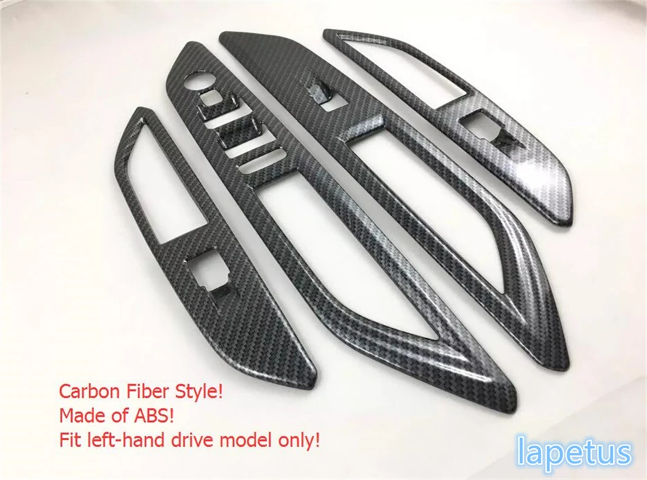 

Lapetus Door Handle Holder Window Lift Button Switch Decoration Frame Cover Trim 4 Pcs For Peugeot 5008 GT 2017 2018 2019 ABS