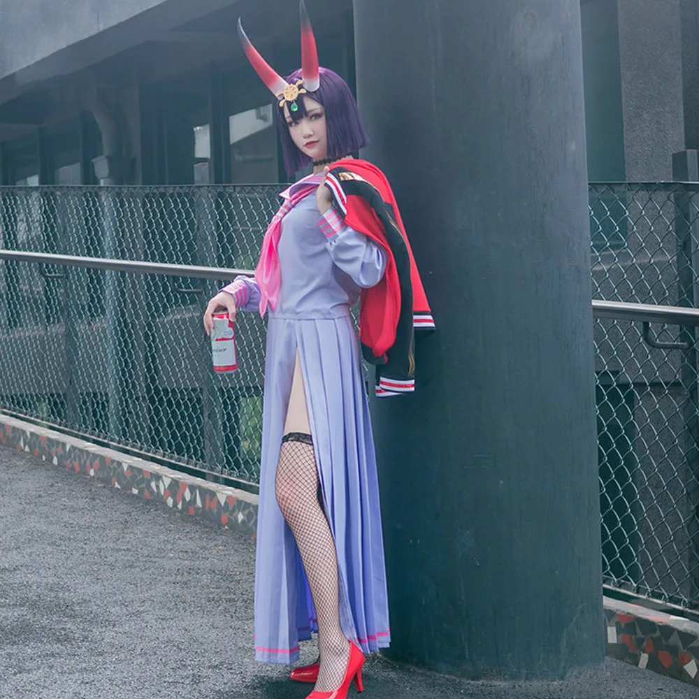 VEVEFHUANG Fate/Grand Order Assassin Shuten douji Cos Women JK Сексуальная Матросская униформа Косплей