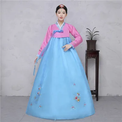 Традиционное платье в Корейском стиле, традиционное корейское платье в национальном стиле, Свадебный костюм в стиле ханбок DD1093 Y - Цвет: 9