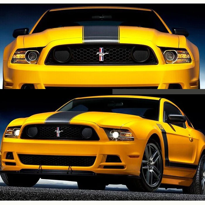 Автомобильные наклейки с двумя гоночными полосками 13 ''для Mustang виниловые