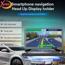 Универсальная Автомобильная HUD Держатель Дисплей Gps-навигатор Телефон Смартфон Проектор Отражение Доска Панели H6