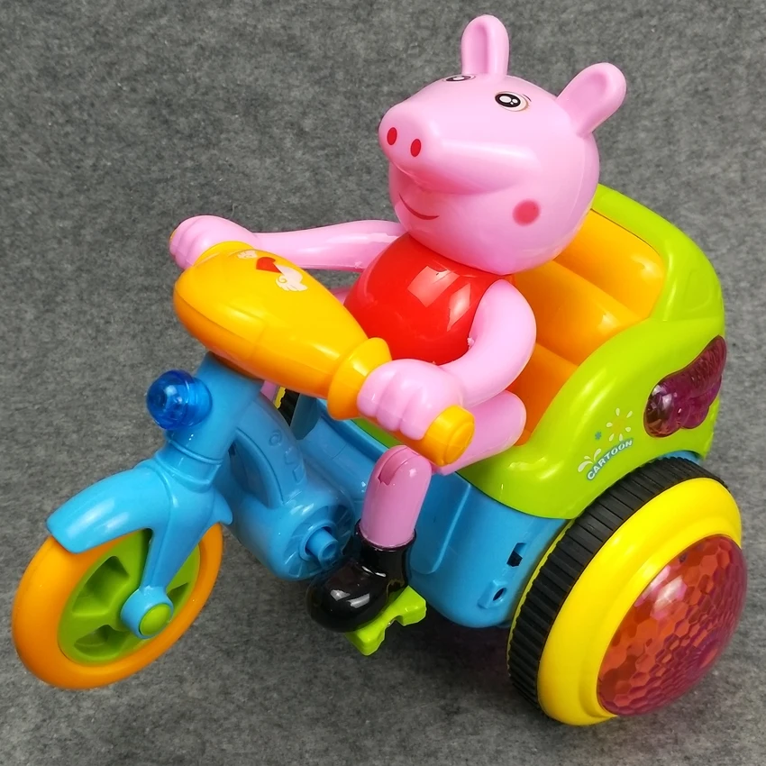 

Twists! Flips! RC Stunt Piglets and rabbits Children Kids 360 Turbo Twister Rechargeable Remote Control Flashing Light Toy Car