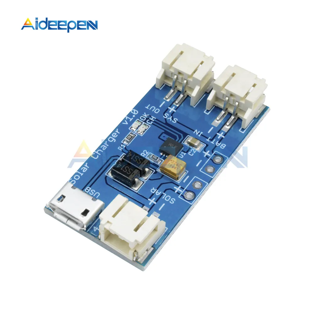

Mini Solar Lipo Charger Board CN3065 Lithium Battery Charge Chip DIY Outdoor Application Kit Charging Board Module For Arduino