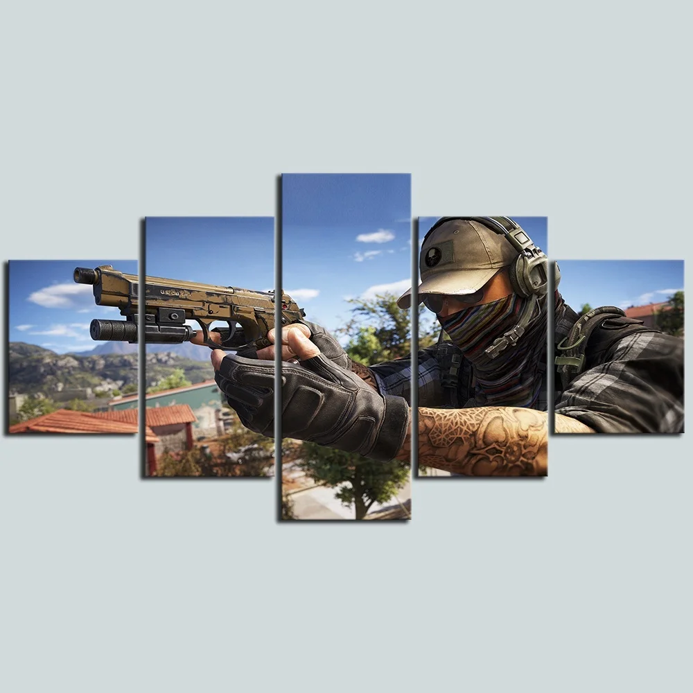 5-Piece-Video-Game-Ghost-Recon-Poster-HD-Wall-Picture-Canvas-Painting-Children-Room-Wall-Painting (2)