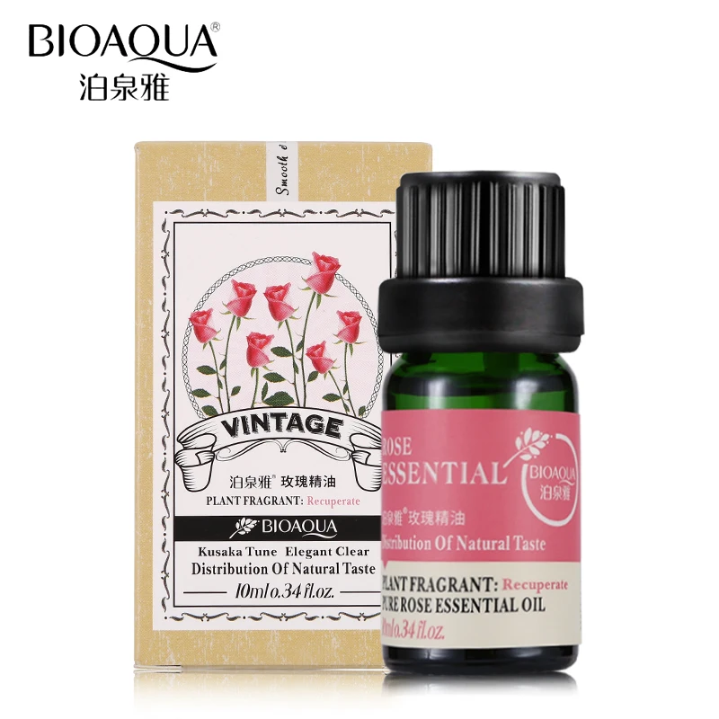 BIOAQUA Brand Rose Pure Essential Oil Natural Plant Perfume Moisturizing Face Skin Care Hair Body Massage Oils | Красота и здоровье