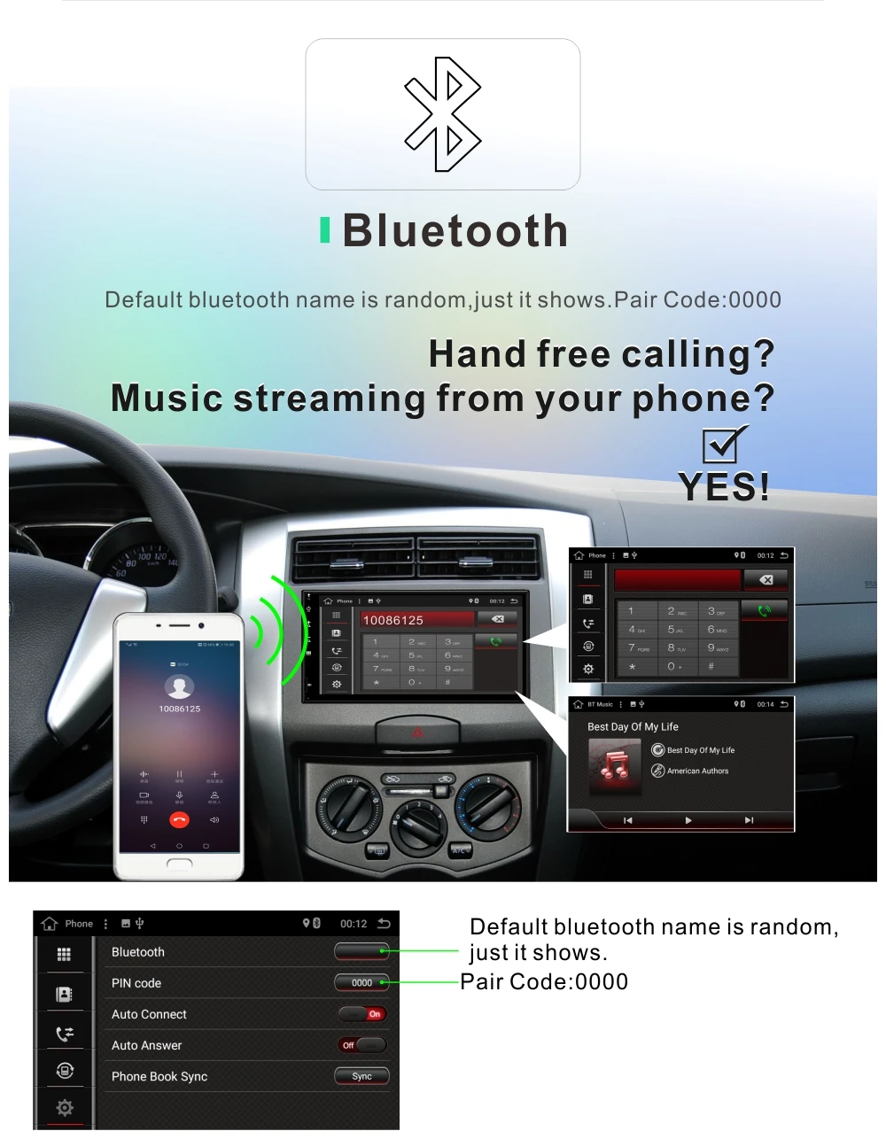 Sale Dinpei 7" 2 Din Car Multimedia Player GPS Navigation Stereo Audio Radio Mp5 WiFi SD USB touch screen Universal Android 7.1 7