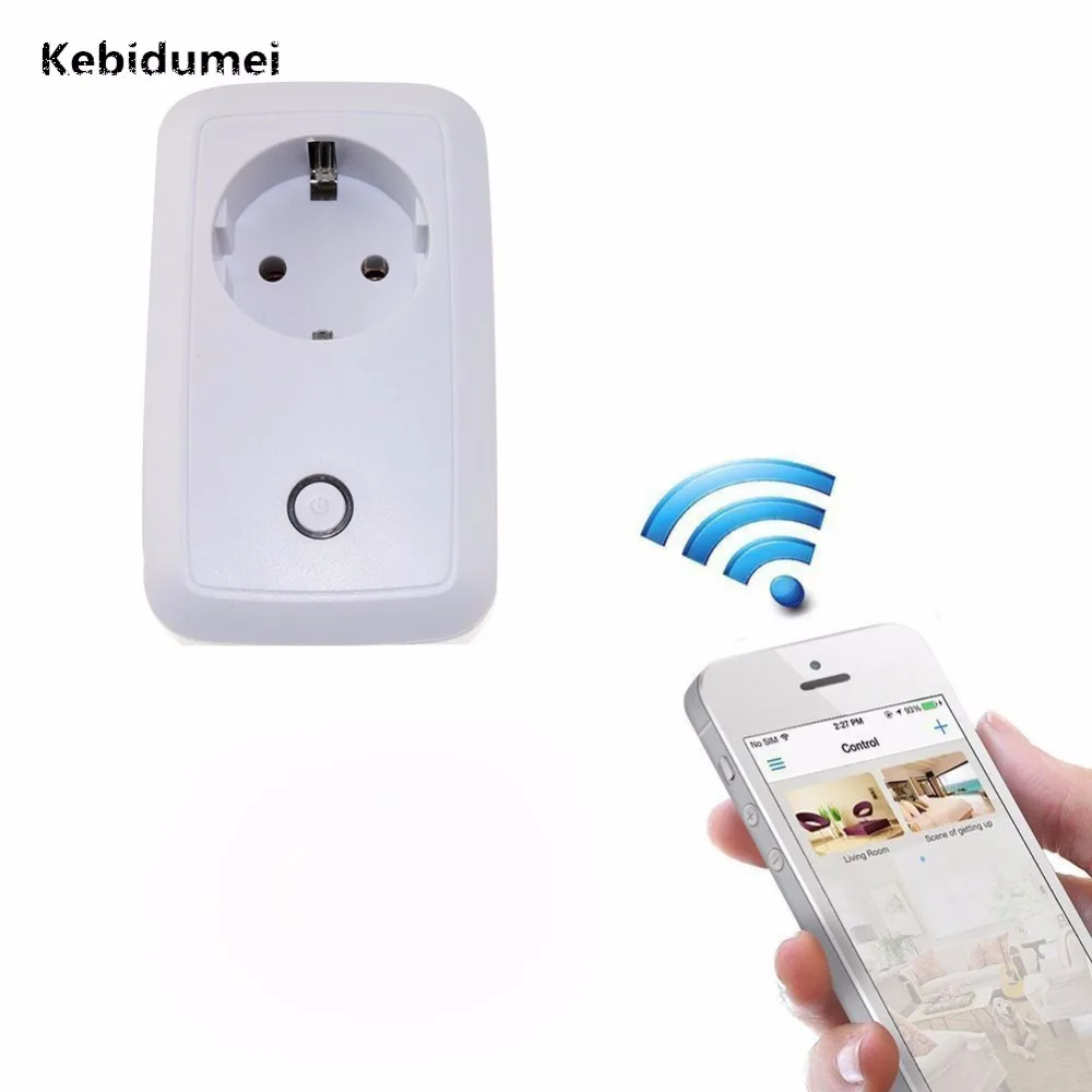 Смарт-розетка kebidumei S20 WiFi ЕС/США беспроводной пульт дистанционного управления