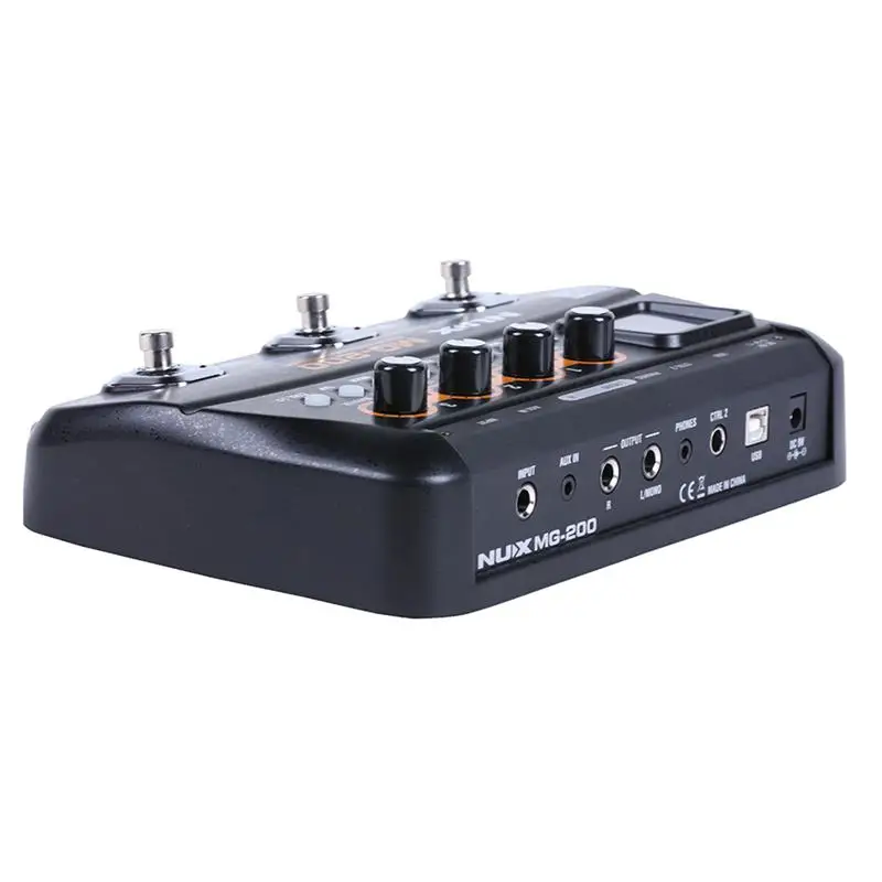 ABGZ-NUX MG-200 Гитарный процессор мульти гитарный эффект педаль 55 эффектов 70 секунд Запись гитарный петлер барабанная машина(EU Plug