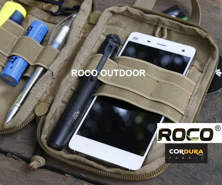 ROCOTACTICAL водонепроницаемый MOLLE тактические сумки EDC армейский вентилятор Спортивная Поясная Сумка военный боевой карманный органайзер Cordura 1000D нейлон