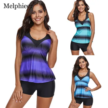 

Plus Size Swimsuit Women Two Piece Tankini Bikini Set Swimming Suit For Women Bathing Suit Push Up Swimwear High Waist Tankini