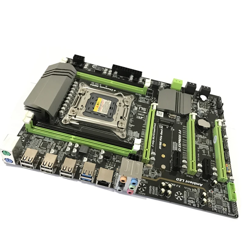 X79 материнская плата LGA2011 ATX USB3.0 SATA3 PCI E NVME M.2 SSD поддерживает регистр и память ecc