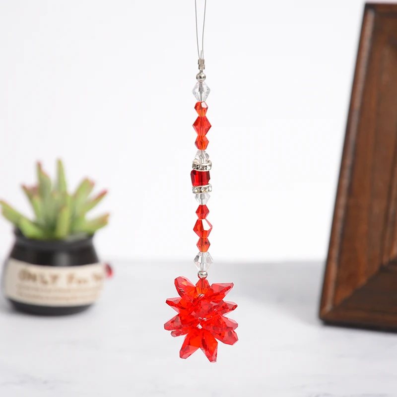 1 шт. Хрустальное Сверкающее зеркало Starburst Suncatcher подвесное заднего вида