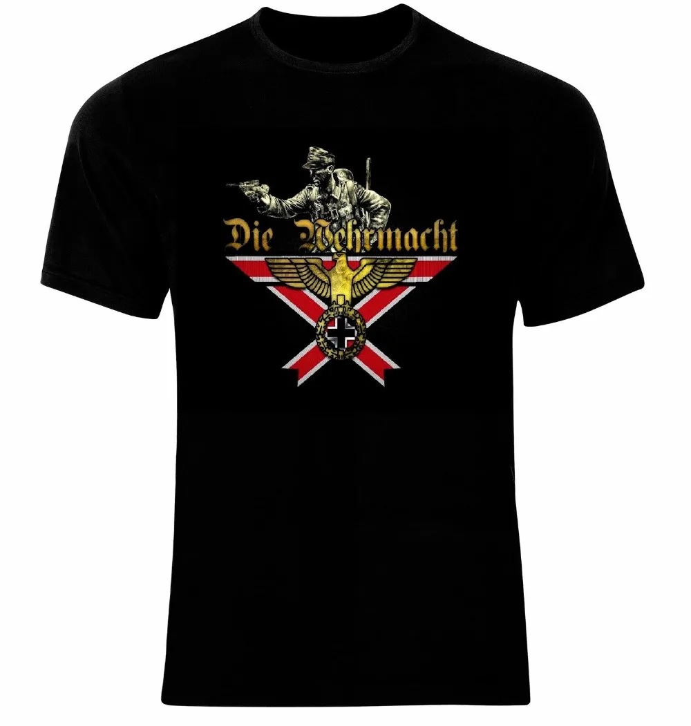 

Die Deutsche Wehrmacht Germany Deutschland T-Shirt Neu All Sizes 2019 Fashion Brand Men's Tops StreetWear T-shirt Solid Color